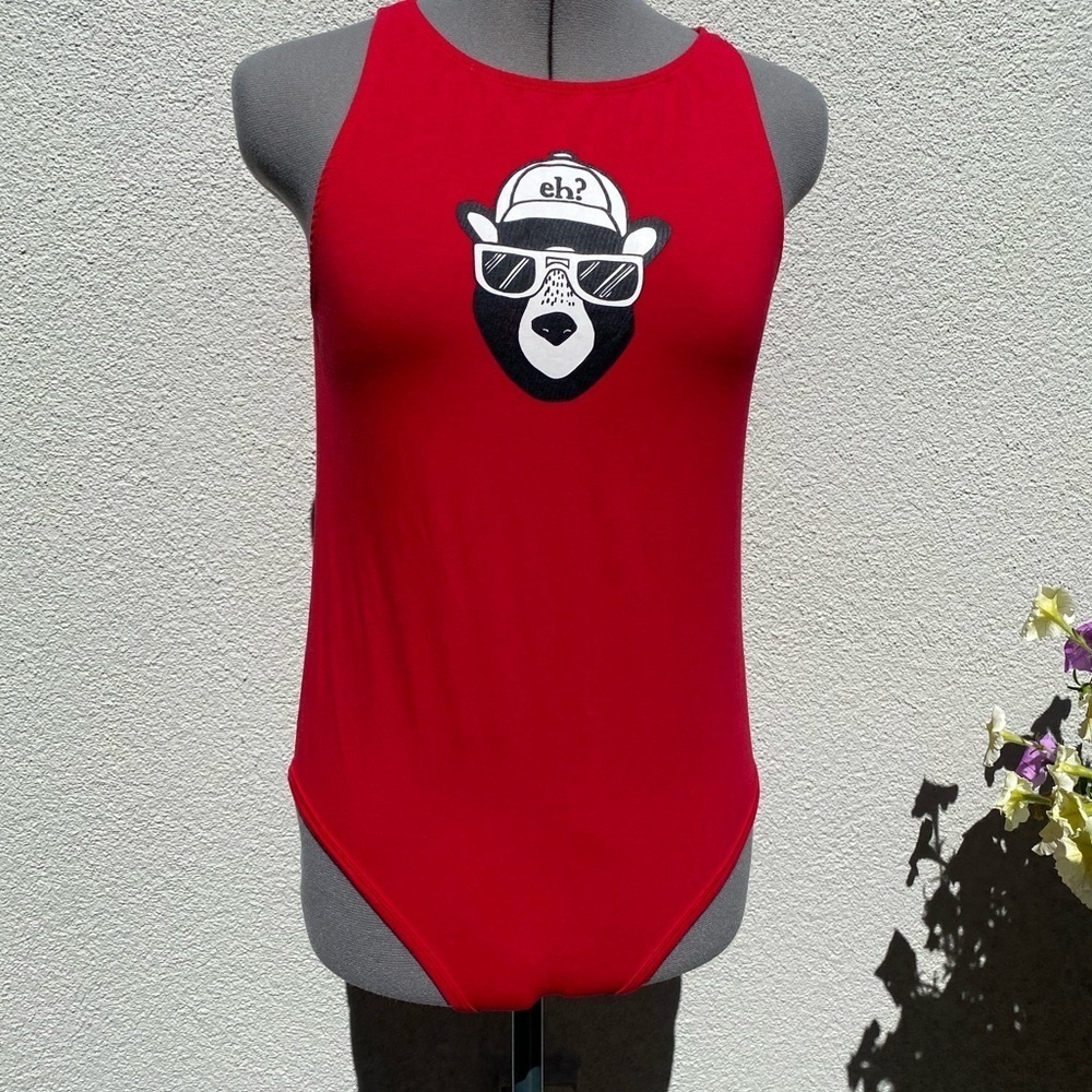 True North Sleeveless Women’s Red Bodysuit size small